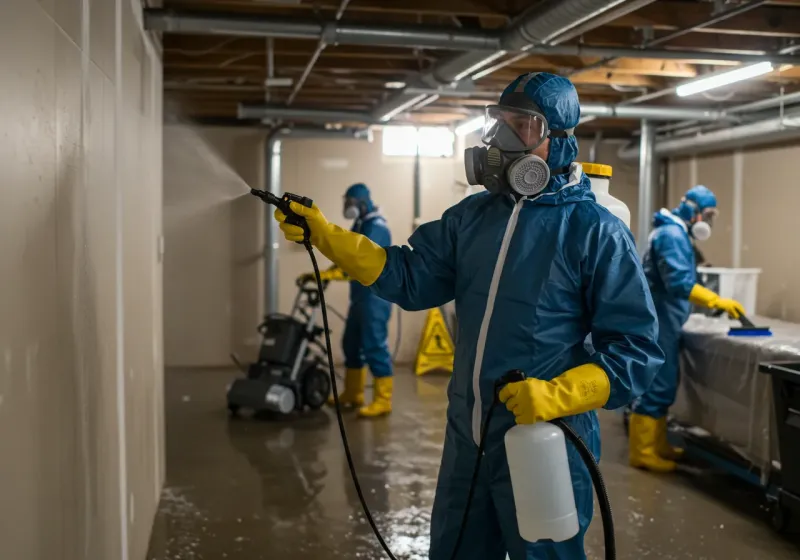 Basement Sanitization and Antimicrobial Treatment process in Santa Rosa, NM